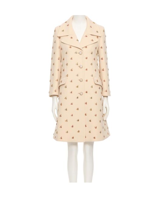 Valentino Natural Long Sleeve Coat
