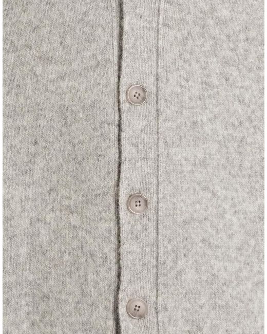 Dolce & Gabbana Gray V-Neck Cardigan for men