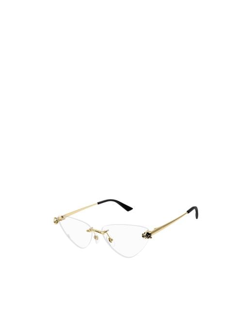 Cartier Multicolor Cat-Eye Frame Glasses