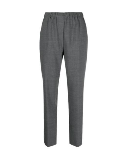 Aspesi Gray Elastic Waist Casual Pants