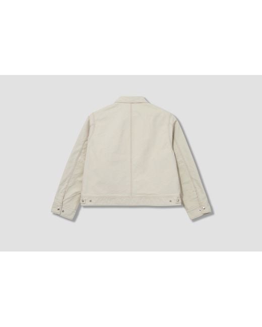 Stussy White Long-Sleeved Casual Jacket for men