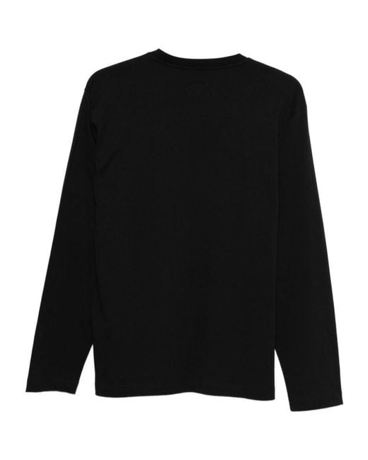 Emporio Armani Black Logo Long Sleeve T-Shirt for men