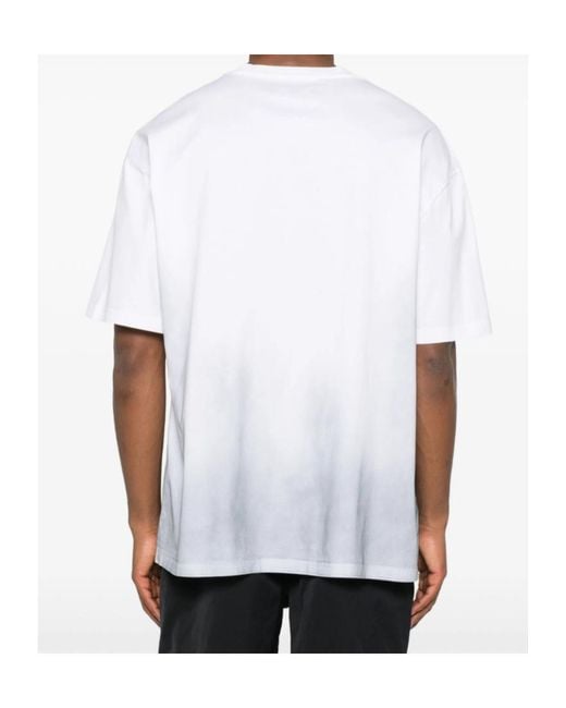 Purple Brand White Logo T-Shirt for men