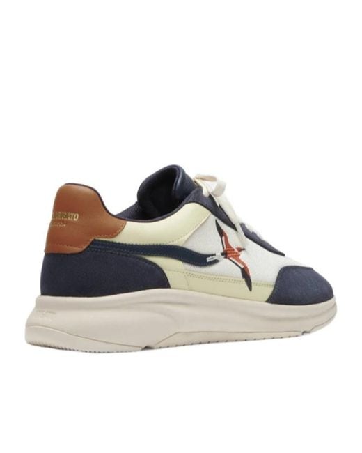 Axel Arigato Blue Embroidered Low-Top Sneakers for men