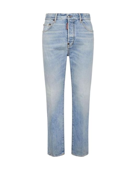 DSquared² Blue 642 Straight-Leg Jeans for men