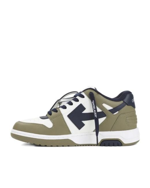 Off-White c/o Virgil Abloh White Out Of Office Leather Sneakers for men