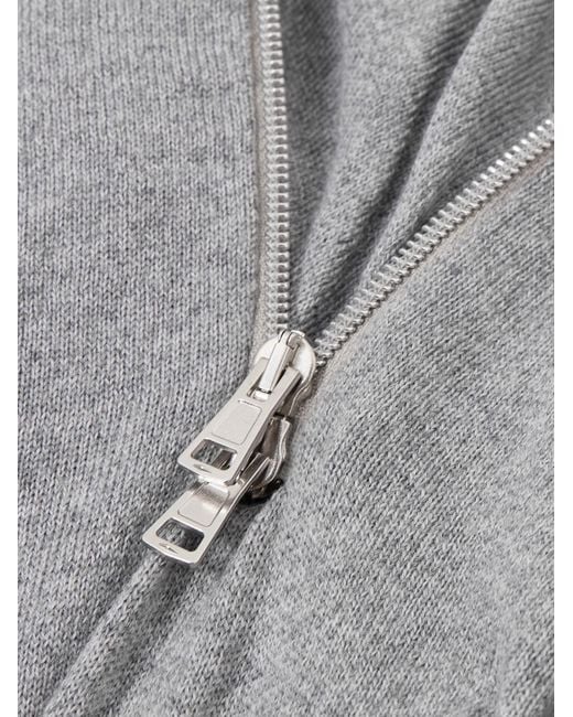 Y. Project Gray Hooded Zip-Detailed Merino Wool Maxi Dress