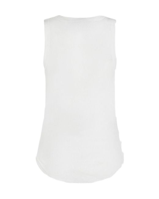 Thom Krom White Sleeveless Longline Top