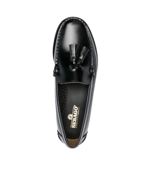 Sebago Black Tassel Loafers for men