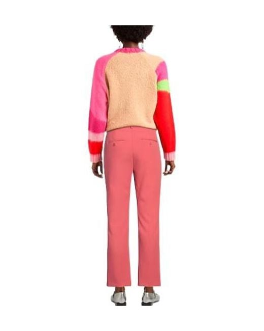 Weekend by Maxmara Red Straight-Leg Trousers