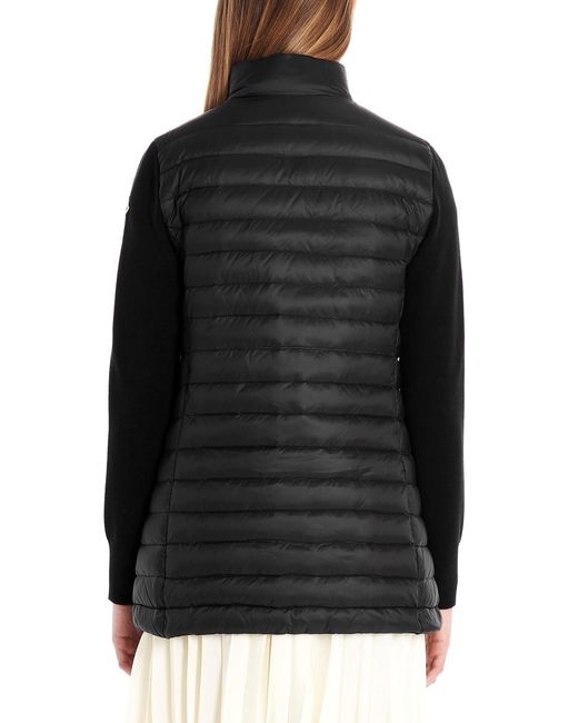 Moncler Black Logo Patch Down Jacket