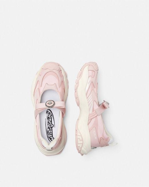 Versace Pink M_Vs_06 Mary Jane Sneakers