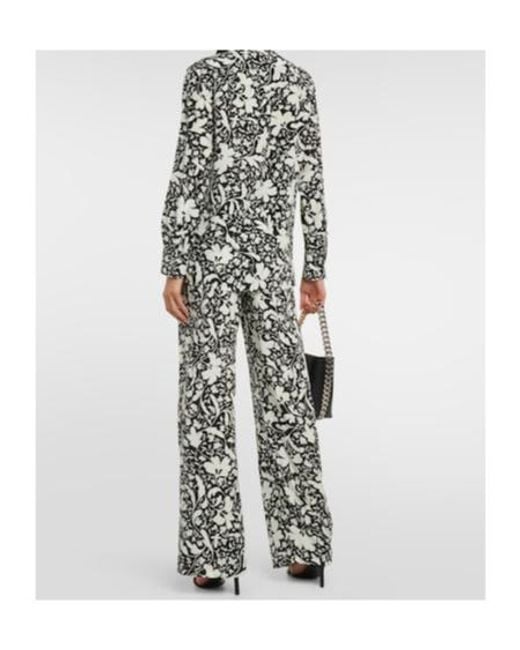Stella McCartney Black Printed Silk Shirt