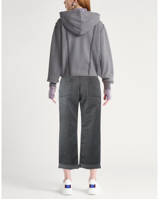 Isabel Marant Gray Fashionable Solid Color Cargo Pants