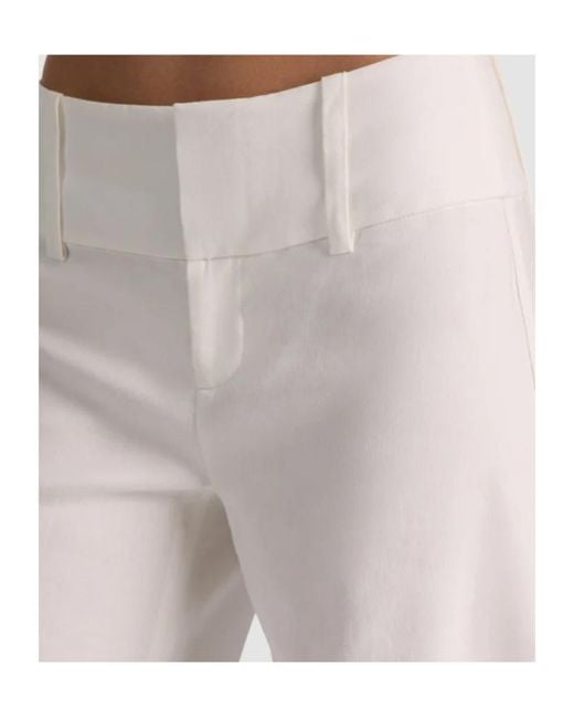Alice + Olivia White Alice Olivia Olivia Wide Leg Pants
