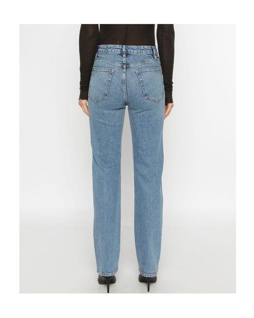 FRAME Blue Belt-Loop Jeans