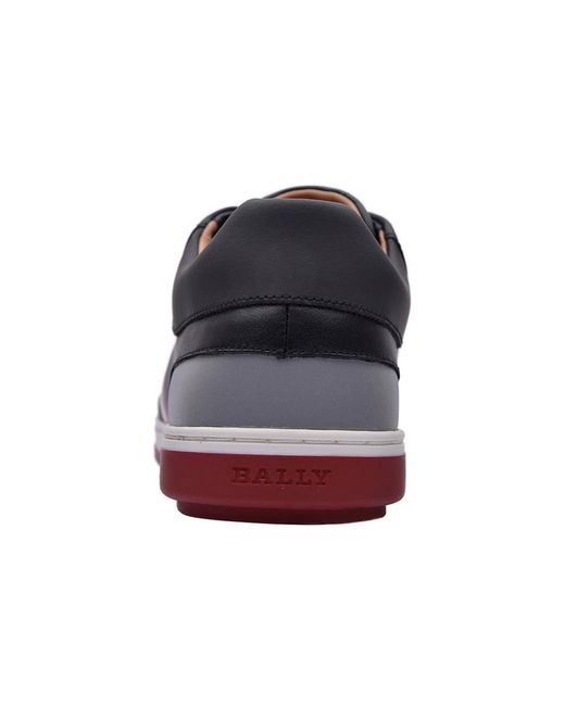 Bally Blue Striped Casual Sports Shoes for men