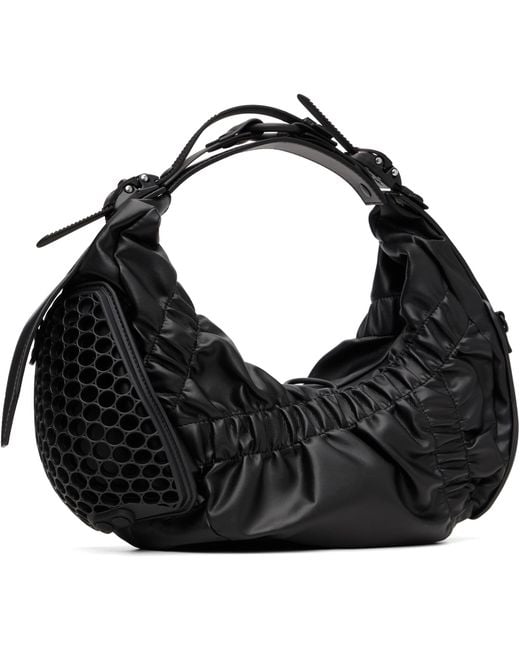 Junya Watanabe Black Hm2 Crunch Shoulder Bag