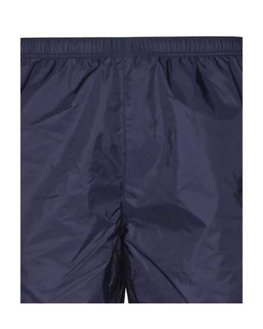 Prada Blue Logo Patch Swim Shorts for men