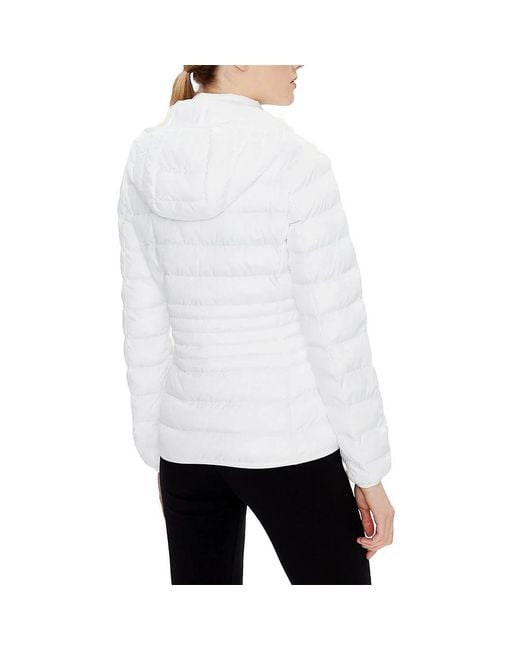 EA7 White Logo Down Jacket