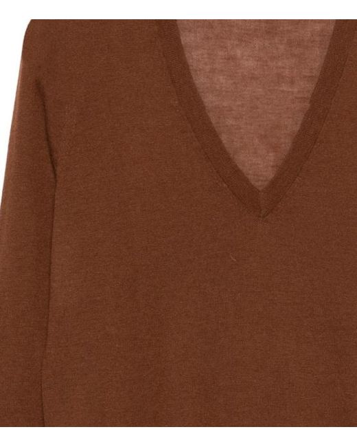 Joseph Brown V-Neck Sweater