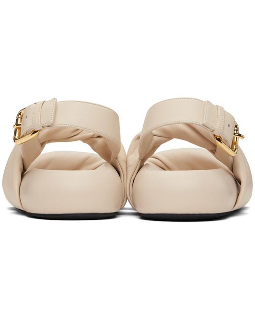 Marni White Bubble Twisted Open-Toe Sandals