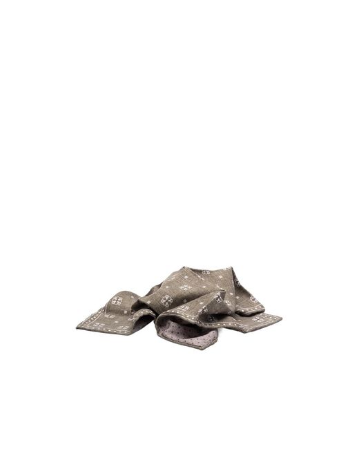 Brunello Cucinelli Multicolor Mix-Print Silk Handkerchief for men