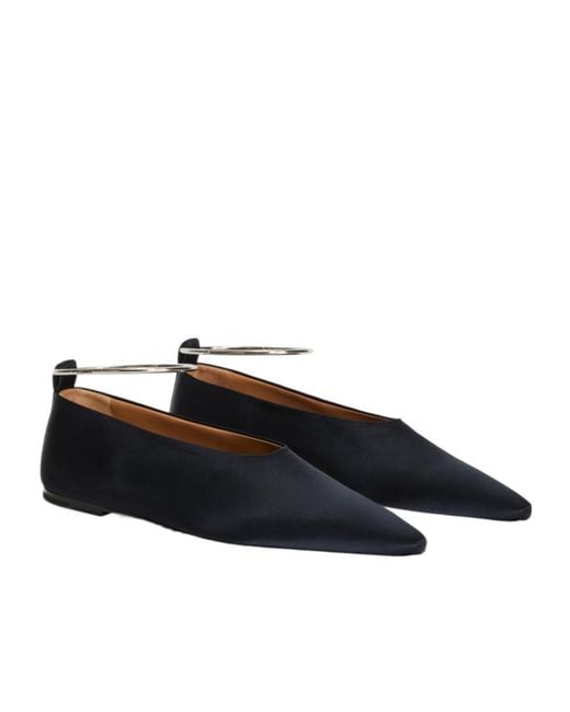 Jil Sander Blue Ring Ballerina