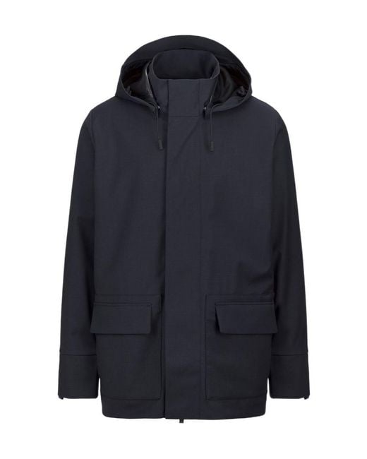 K-Way Blue Poirol Water-Repellent Jacket for men
