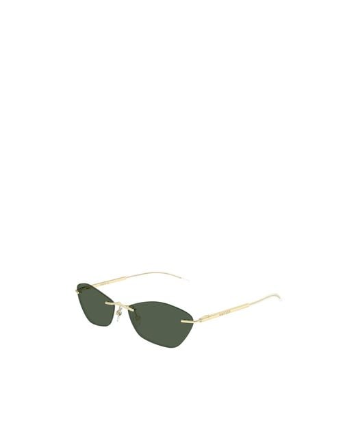 McQueen Green Eyewear Irregular Frame Sunglasses for men