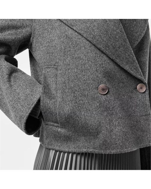Joseph Gray Double-Breasted Casual Jacket