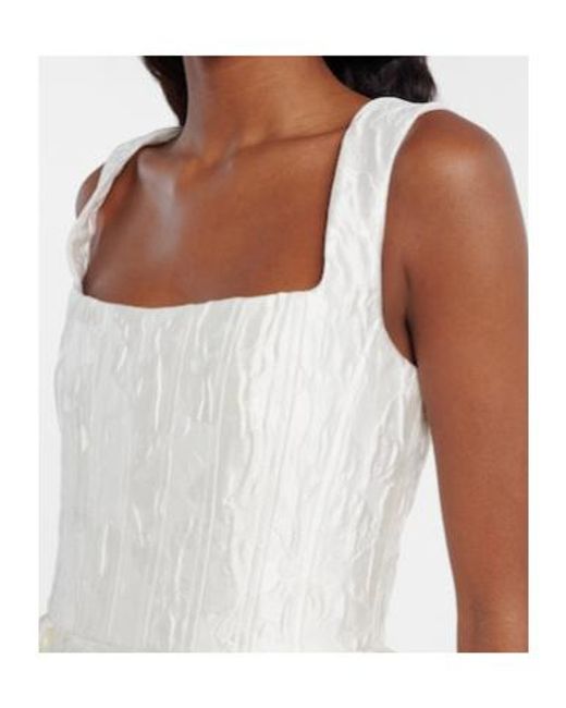 Rebecca Vallance White Bridal Vanilla Dreams Bustier Minidress