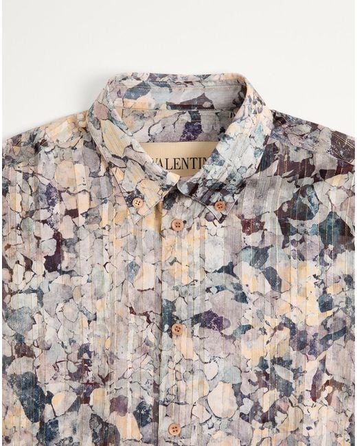 Valentino Gray Long-Sleeved Shirt for men