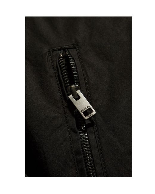 DIESEL Black J-Alain Zip-Up Hooded Jacket for men