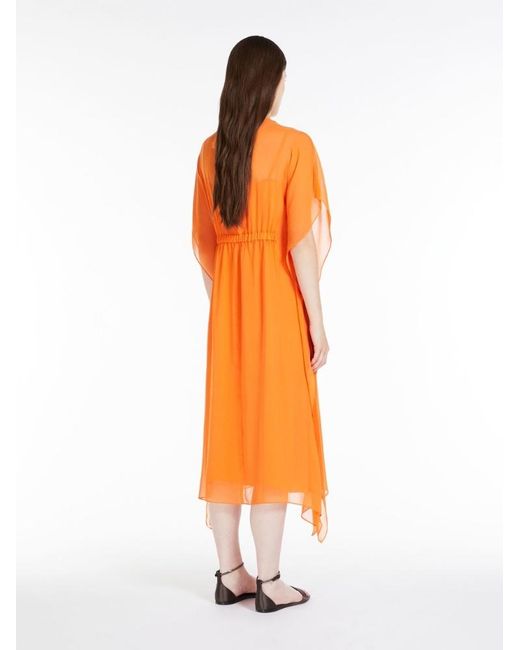 Max Mara Orange Studio Calenda Crewneck Midi Dress