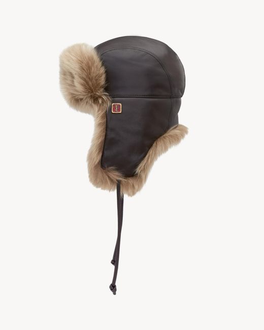 Saint Laurent Natural Ear-Protecting Hunter Hat