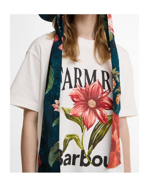 Barbour White Farm Rio Wild Flower Oversized Graphic T-Shirt