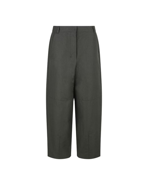 Max Mara Gray Belt Loops Slacks