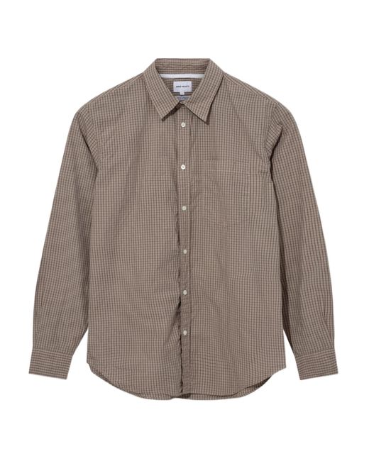 Norse Projects Brown Plaid Shirt for men