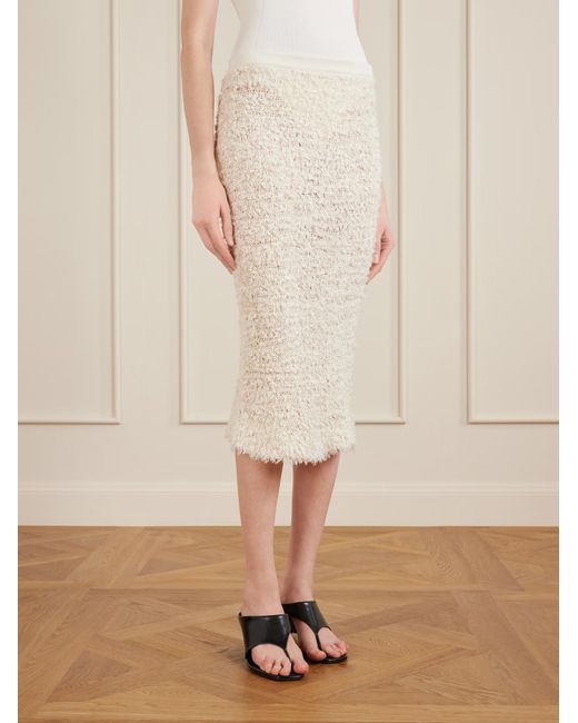 Khaite White Adela Skirt