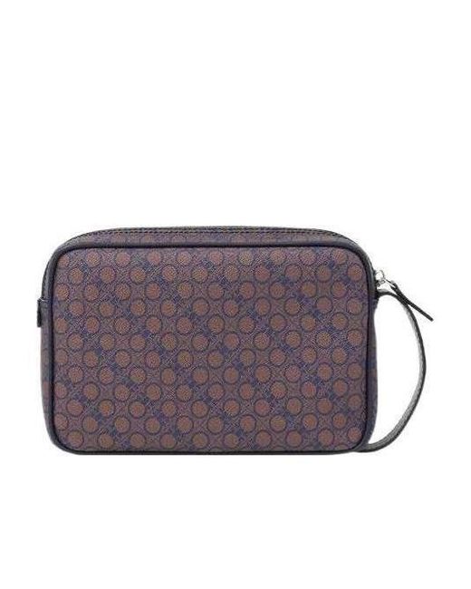 Ferragamo Purple Logo Hand-Held Bag