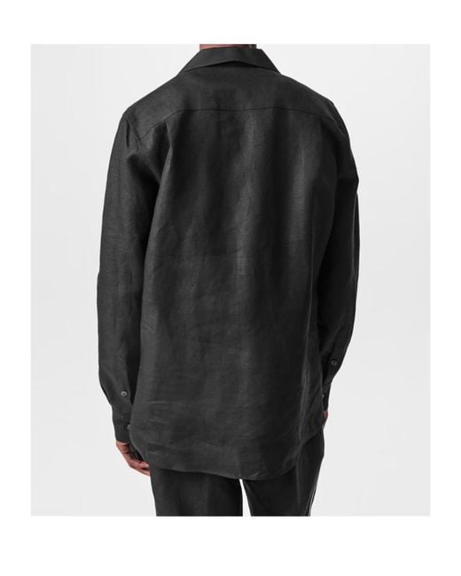 Dolce & Gabbana Black V-Neck Long Sleeve Shirt for men
