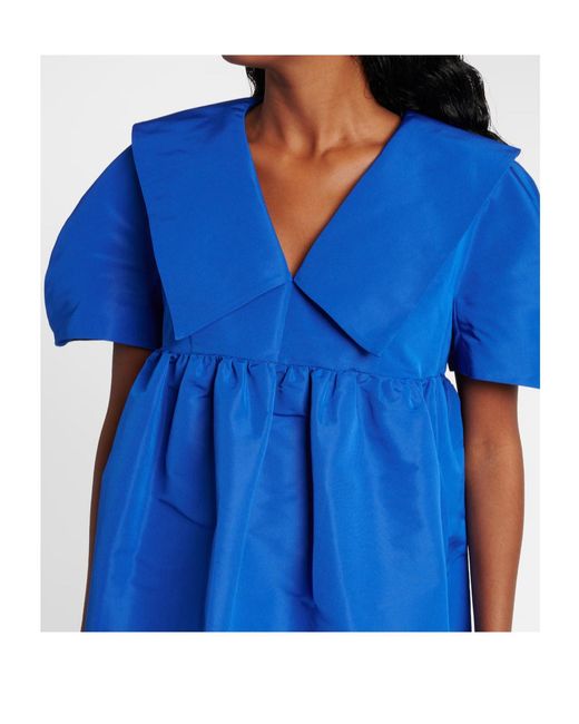 Nina Ricci Blue Faille Minidress