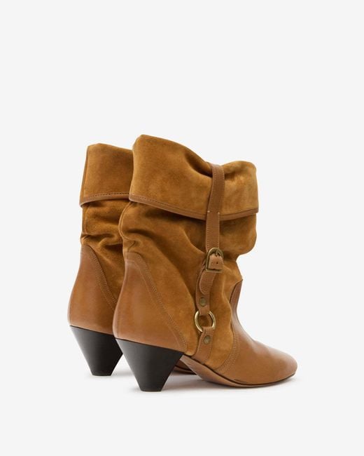 Isabel Marant Brown Darner Buckle Boots