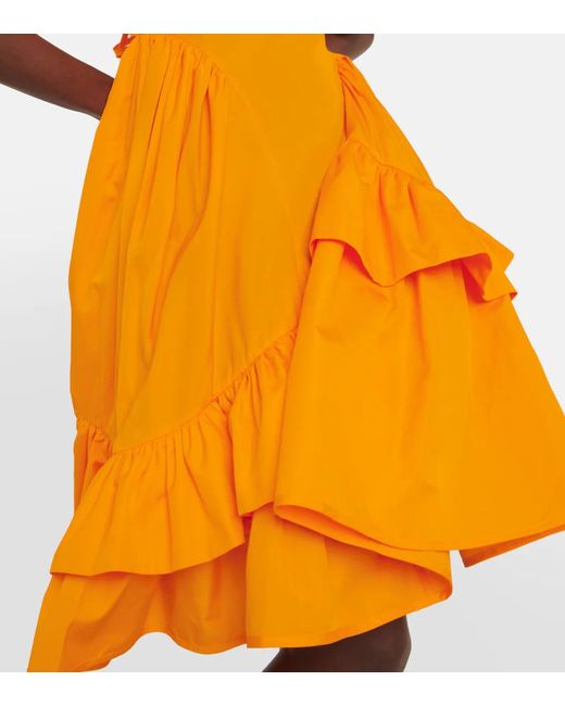 CECILIE BAHNSEN Yellow Round Neck Dress