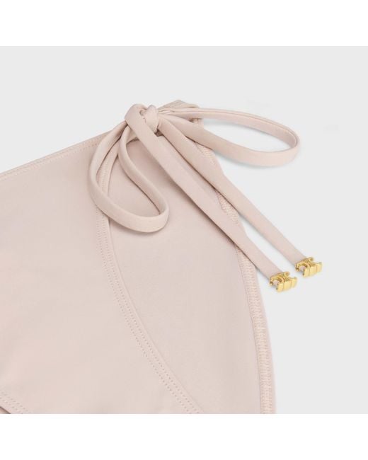 Céline Pink Triomphe Swimsuit Botton