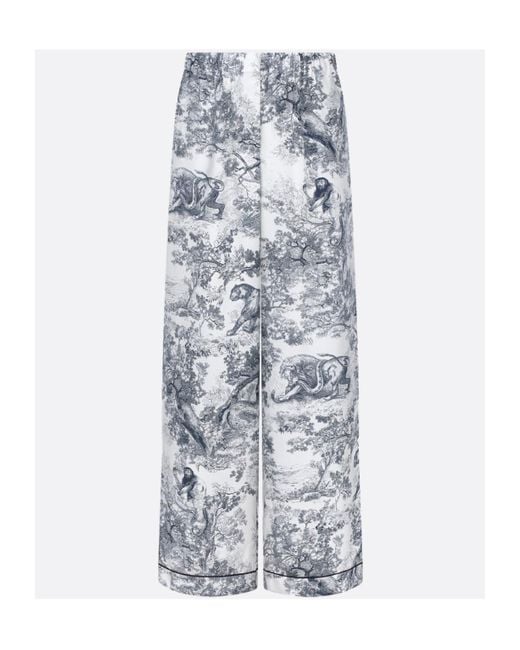 Dior Gray Iviera Chez Moi Pants