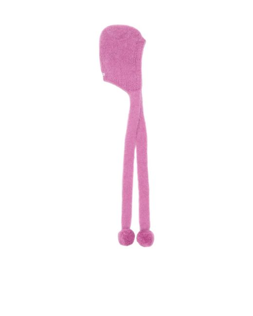 Acne Pink Year Of The Horse Pompom Mohair Hat for men