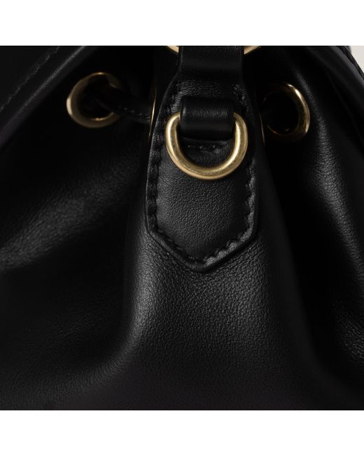 Miu Miu Black Leather Backpack