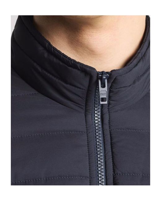 Fay Blue Padded Bomber Jacket for men